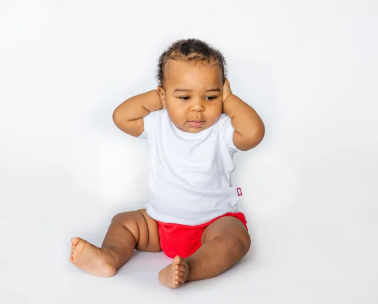 Super-Soft Organic Cotton Baby Rib Short Sleeve Lap Tee| Candy Apple