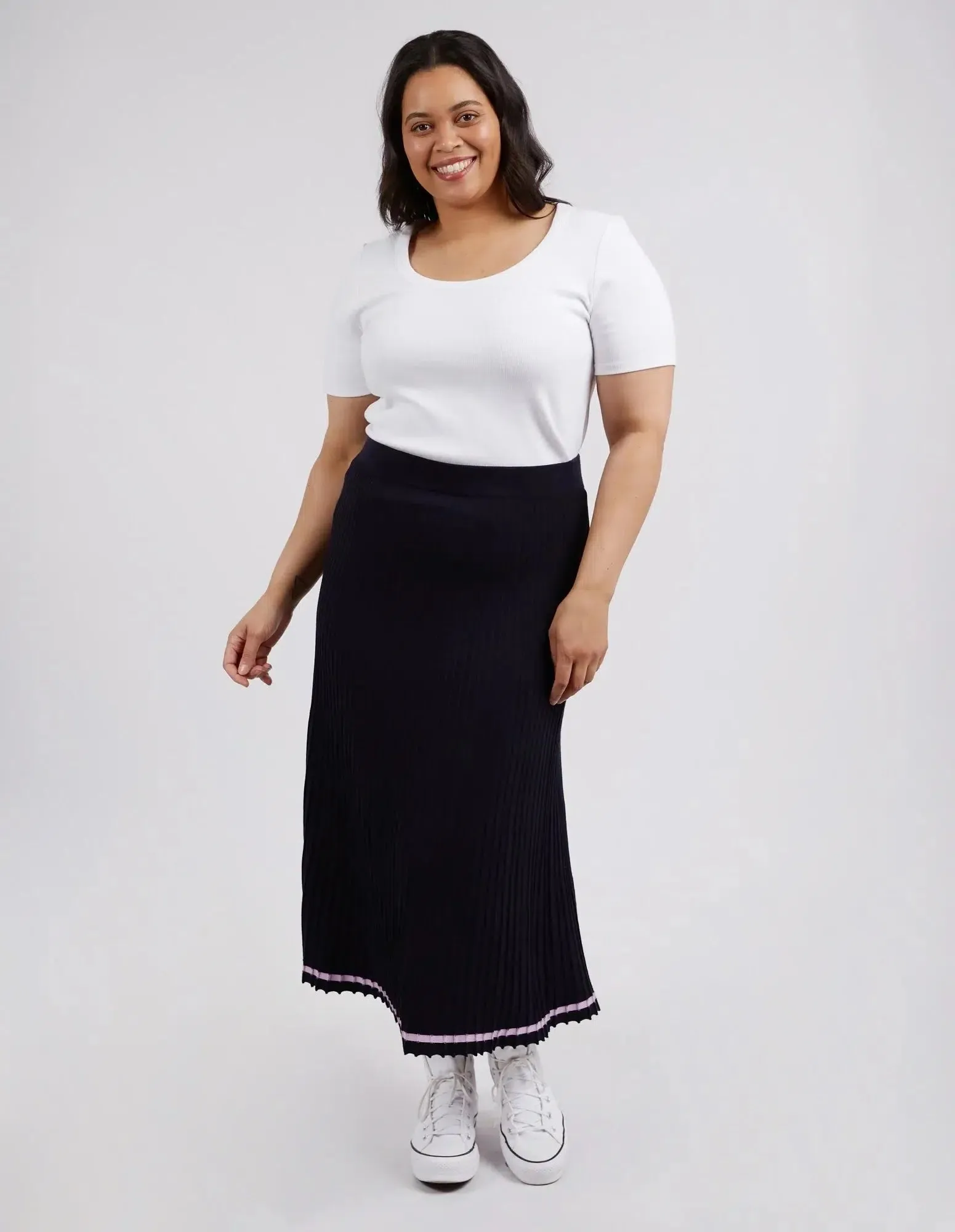 Tammy Knit Skirt - Navy