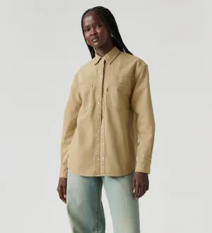 Teodora Western Shirt - Dusty Travertine