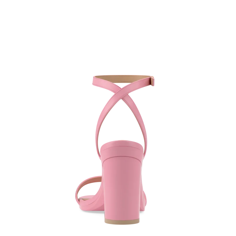 The Brenna - Pink Leather 4 Block