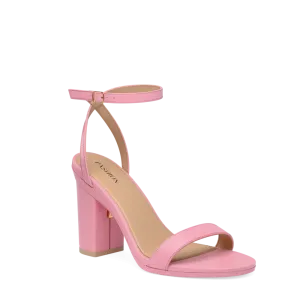 The Brenna - Pink Leather 4 Block