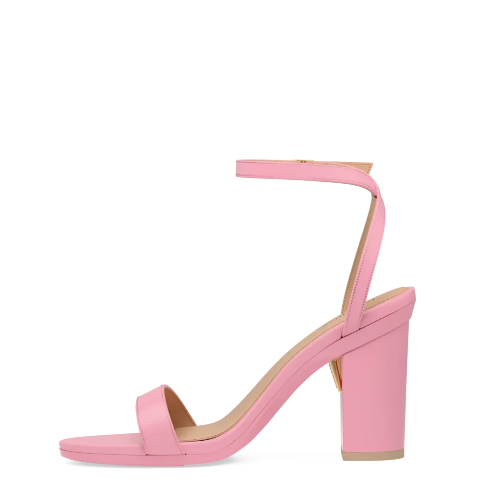 The Brenna - Pink Leather 4 Block
