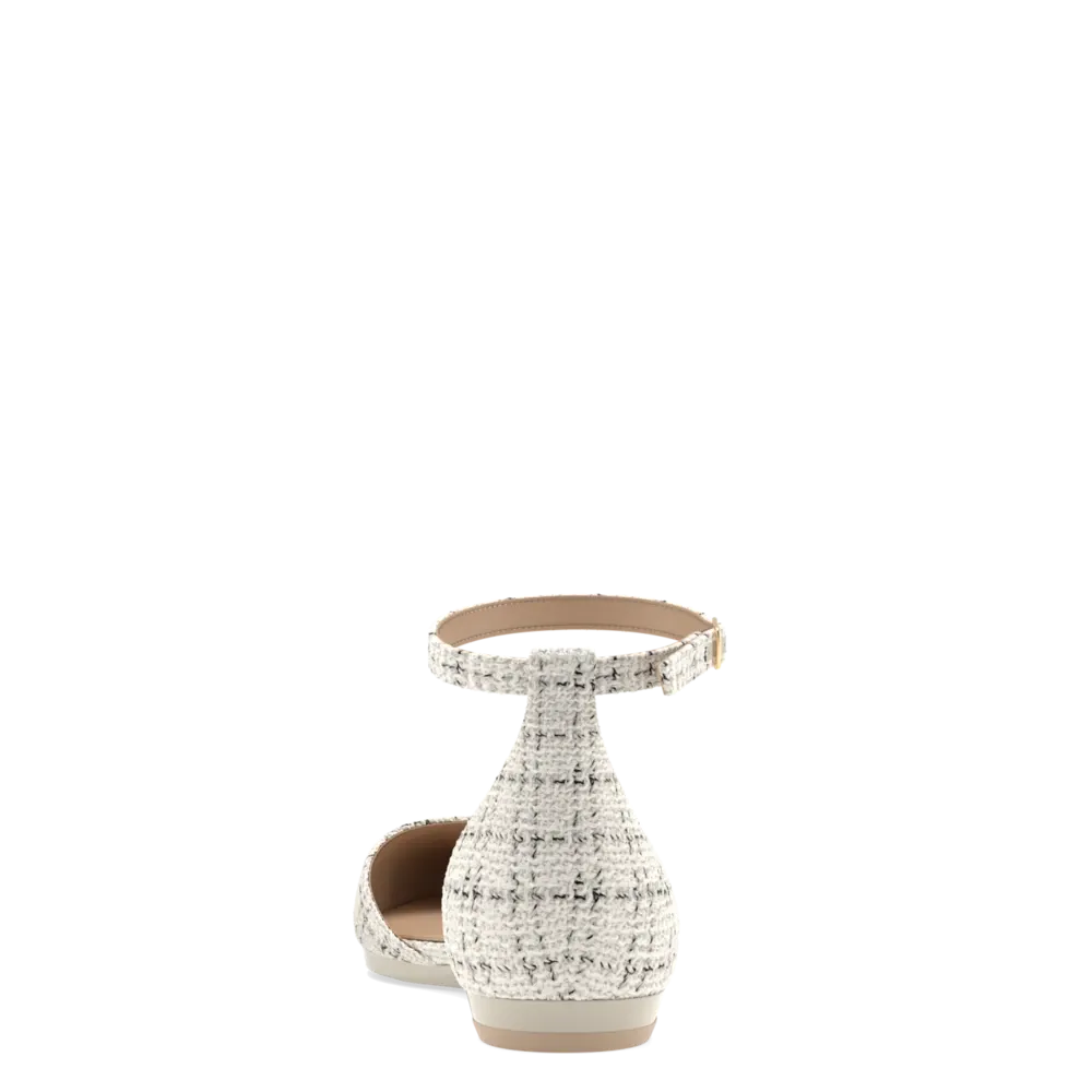 The D'Orsay - Bone Tweed Flat - FINAL SALE
