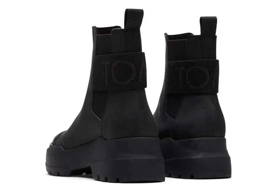 TOMS ALPARGATA COMBAT Womens Boots Black