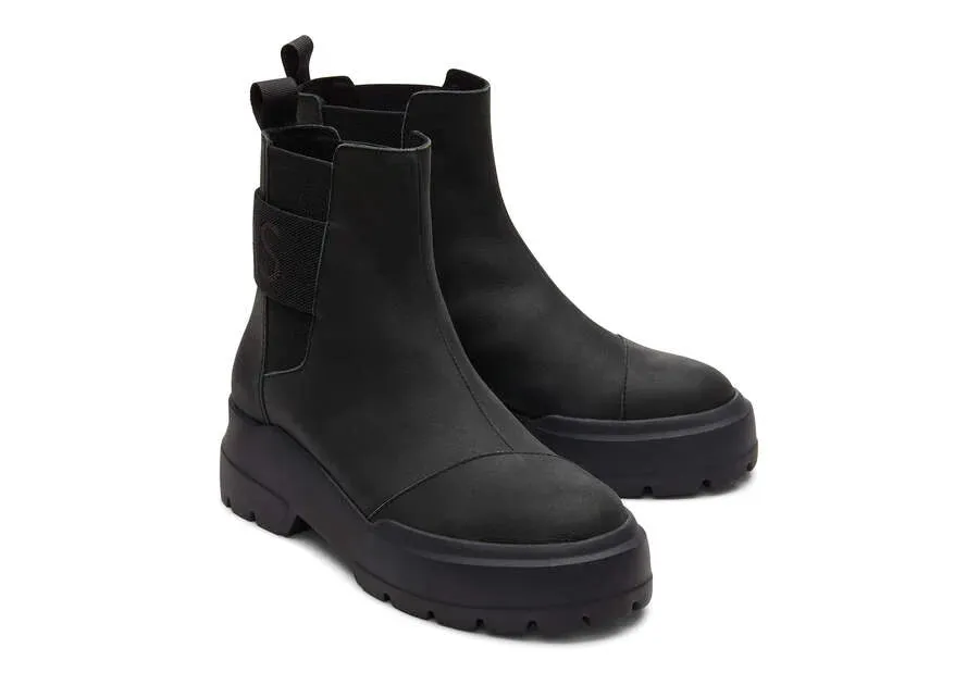 TOMS ALPARGATA COMBAT Womens Boots Black