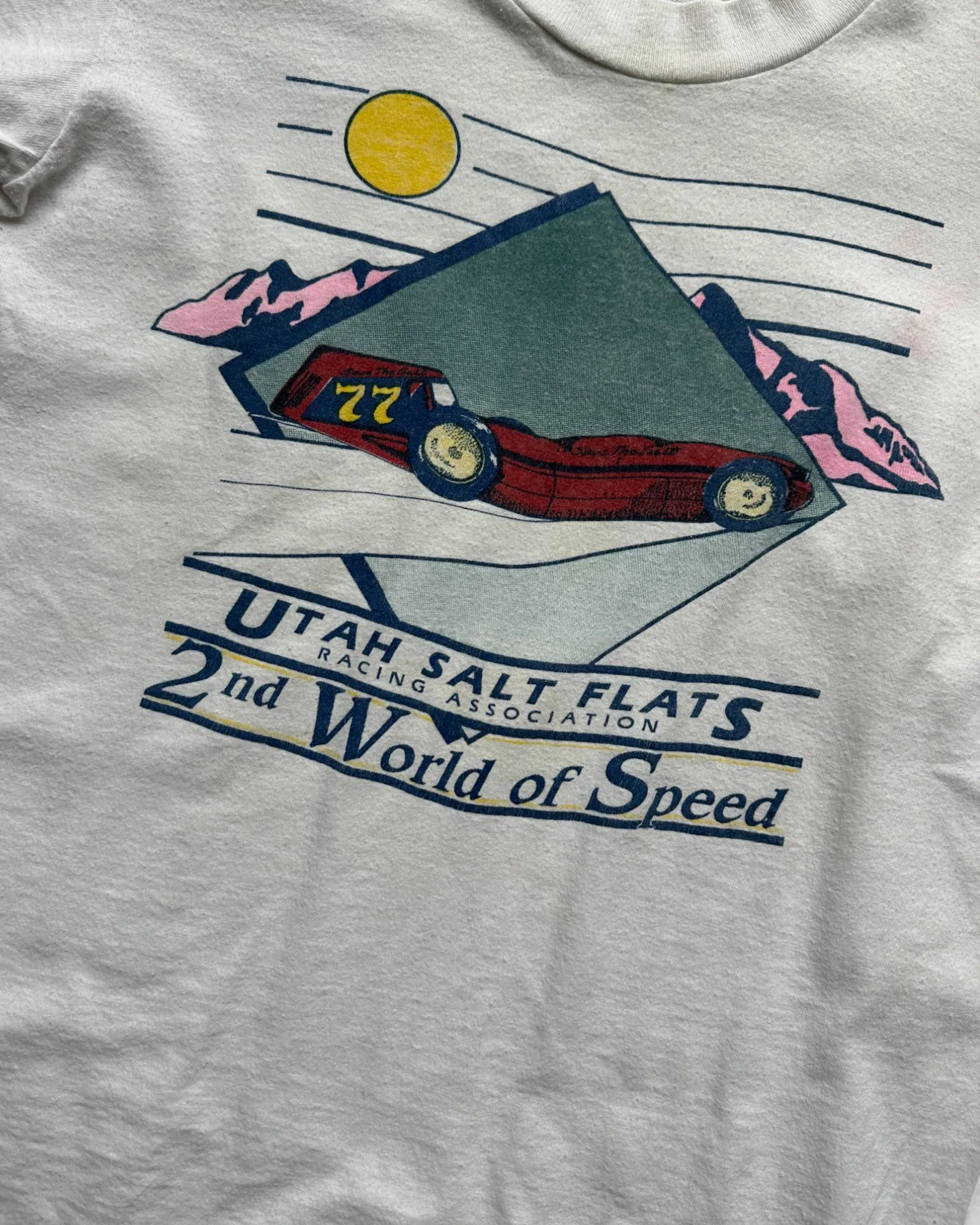 Vintage 90's Stedman Super Hi Cru Utah Salt flats kids t shirt