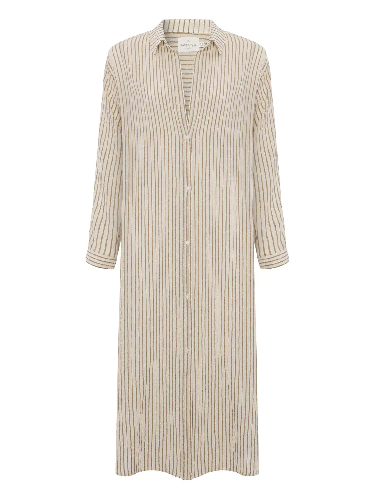 Voyage Shirt Dress Khaki Stripe