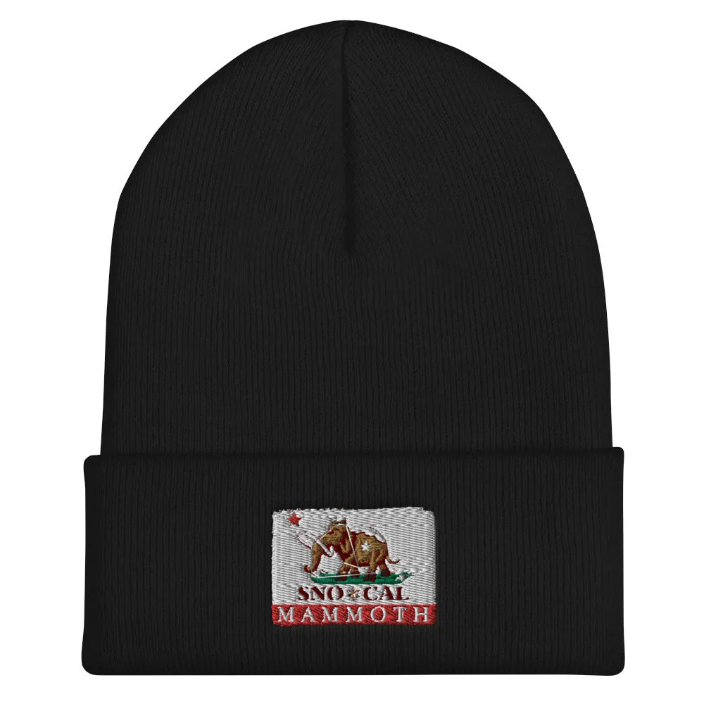 Wally Mammoth CA Flag Cuffed Beanie