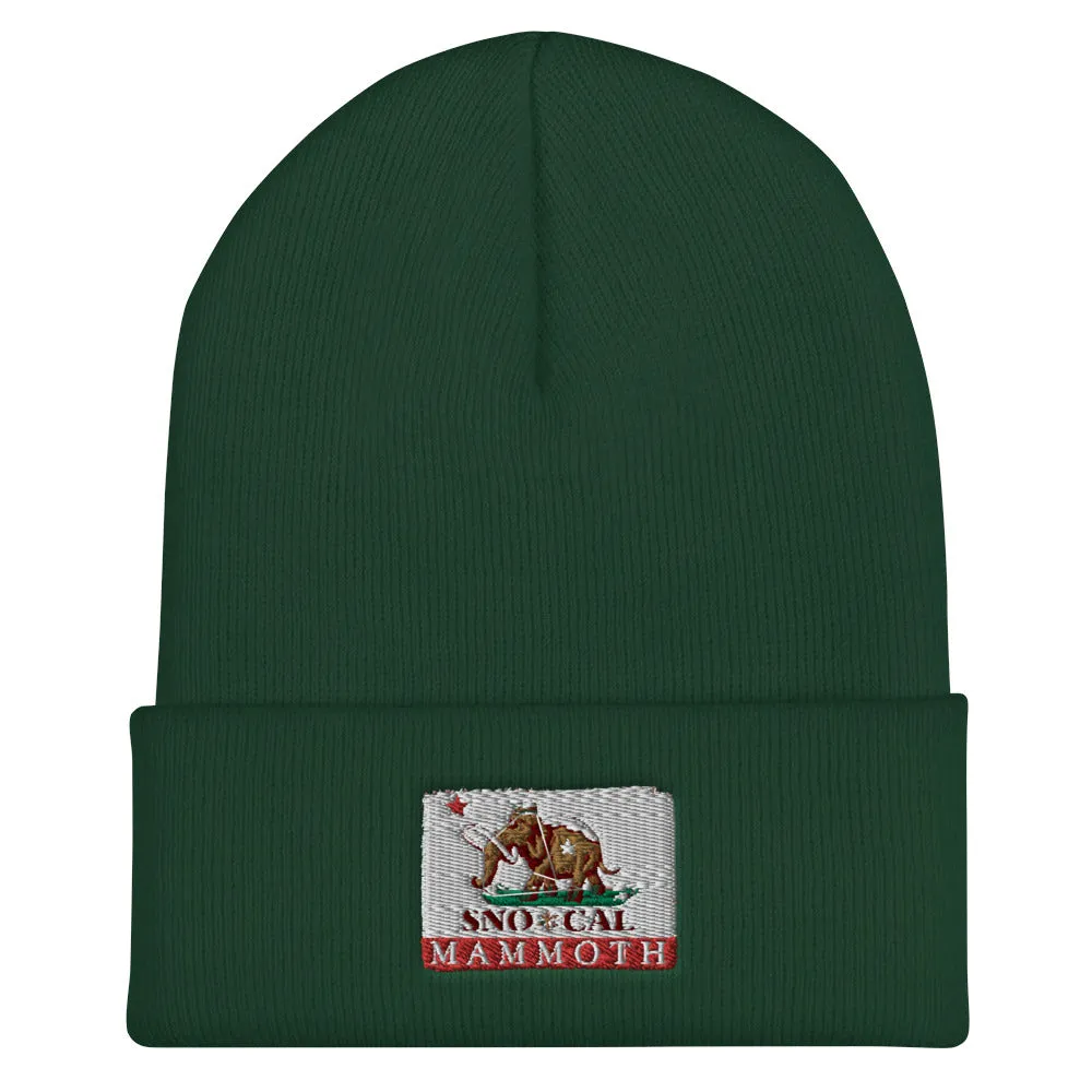 Wally Mammoth CA Flag Cuffed Beanie