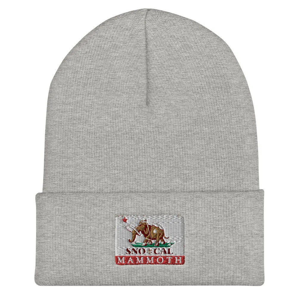 Wally Mammoth CA Flag Cuffed Beanie