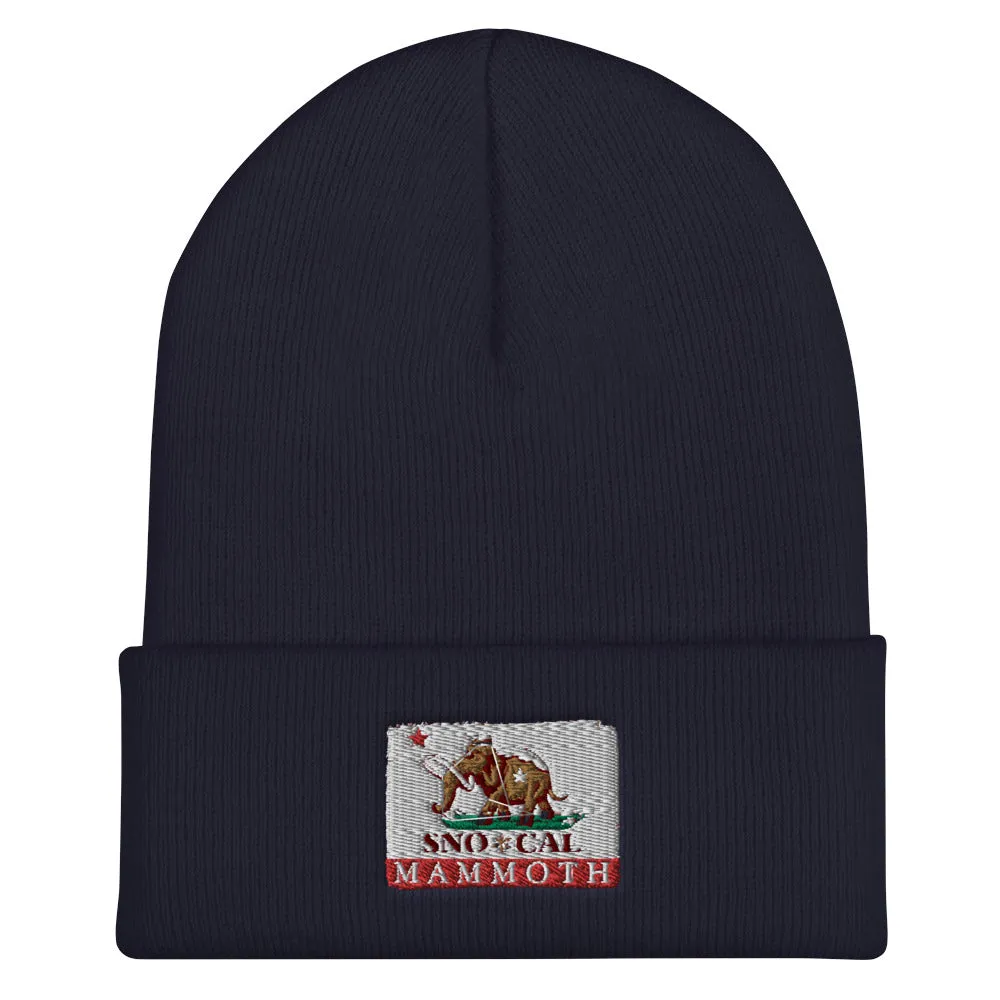 Wally Mammoth CA Flag Cuffed Beanie