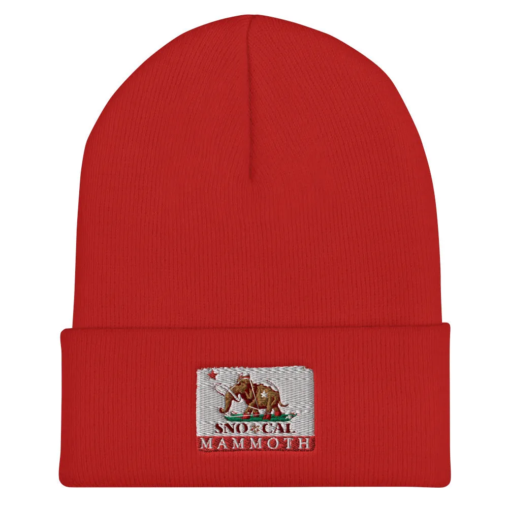 Wally Mammoth CA Flag Cuffed Beanie