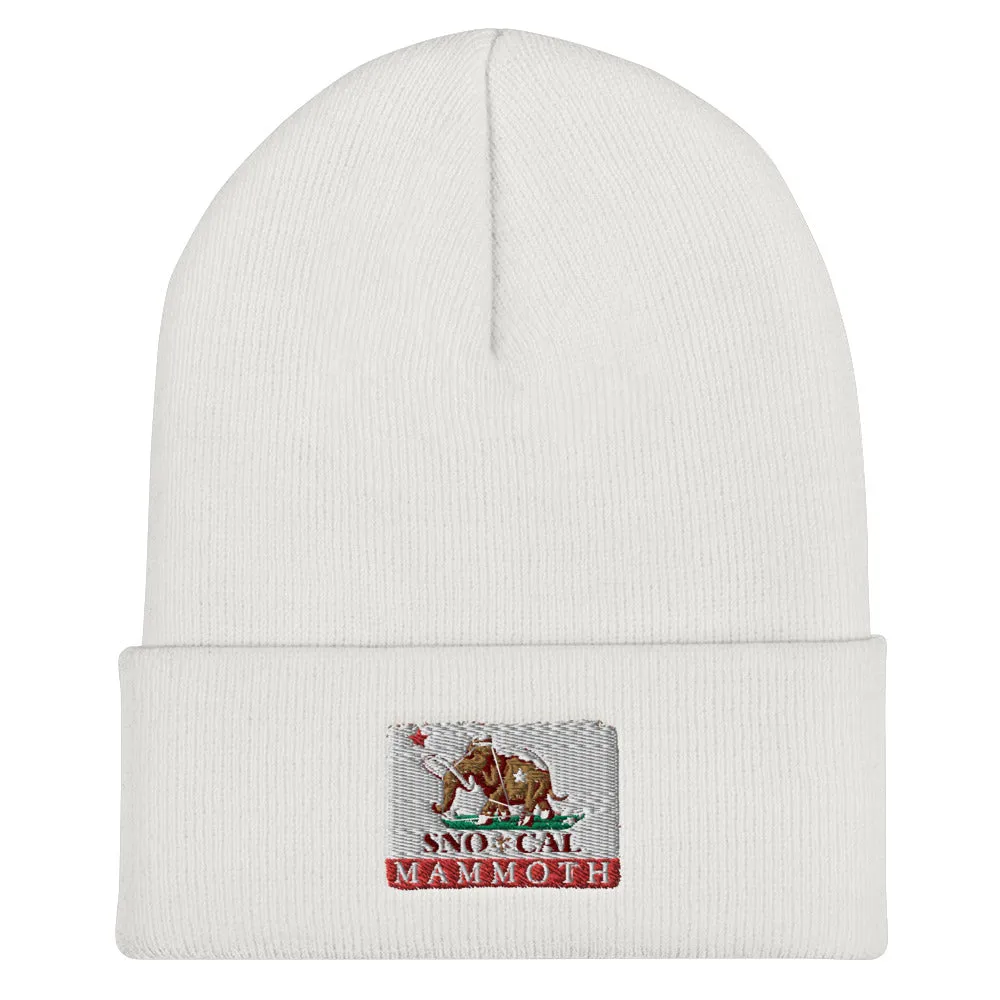 Wally Mammoth CA Flag Cuffed Beanie