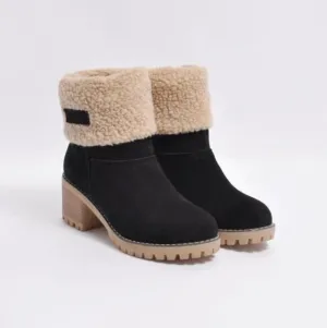Warm lined women's boots for winter