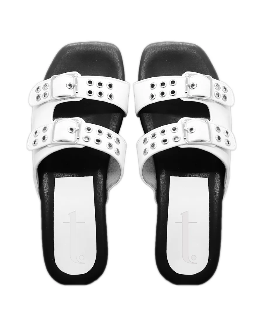 White June Buckle Flats
