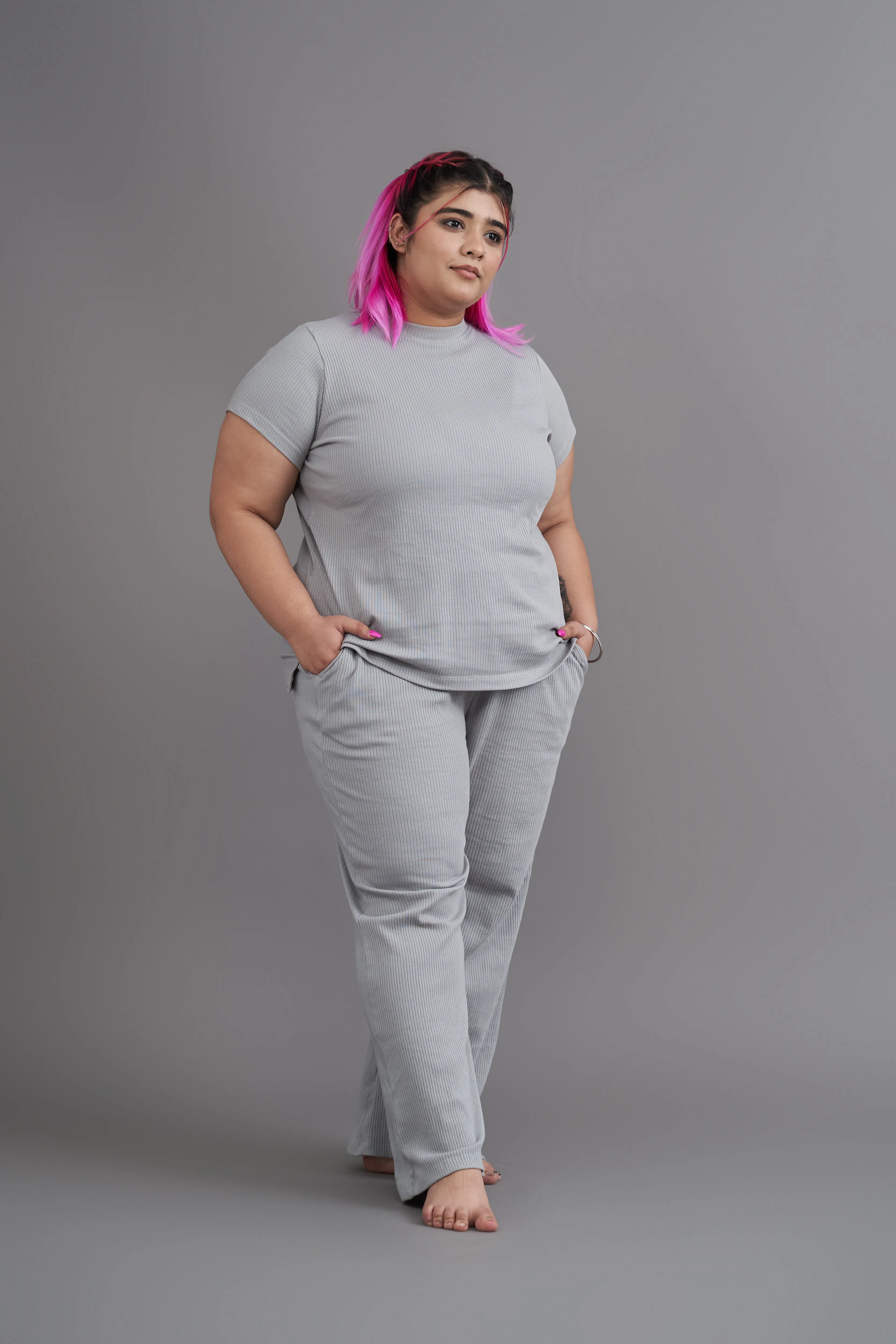 Wind Down Tee: Grey