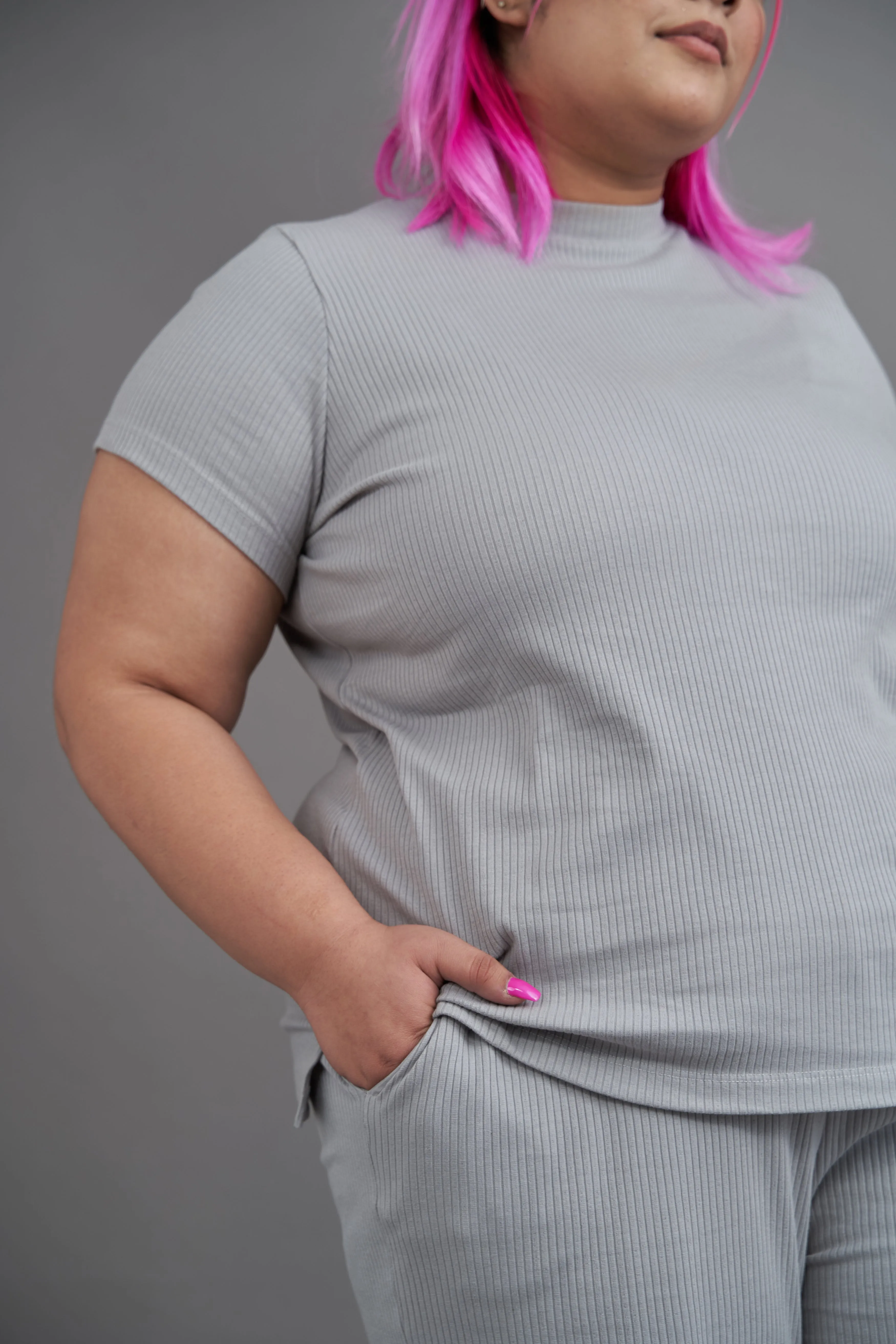 Wind Down Tee: Grey