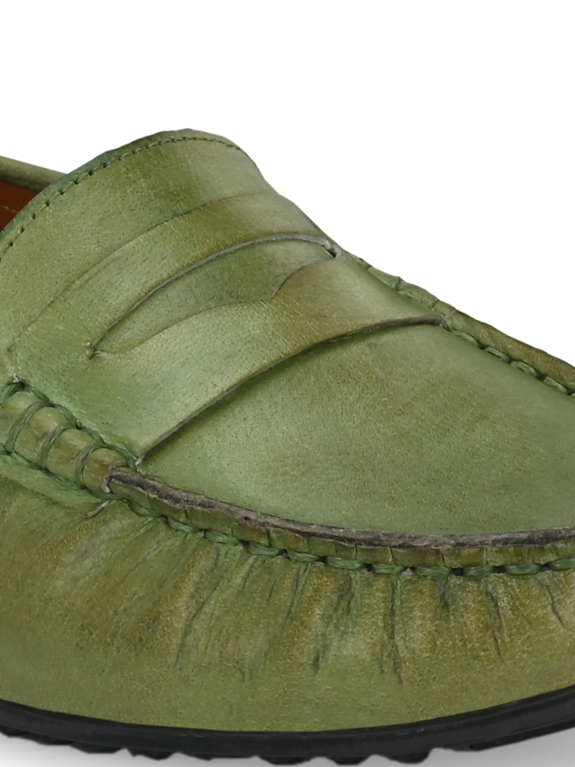 WOMEN LIGHT GREEN COLOUR MOCCASIN SHOE