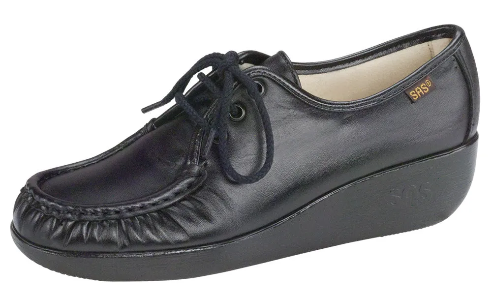 Women's Bounce Lace Up Moc in Black