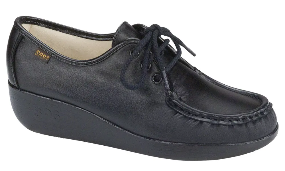 Women's Bounce Lace Up Moc in Black