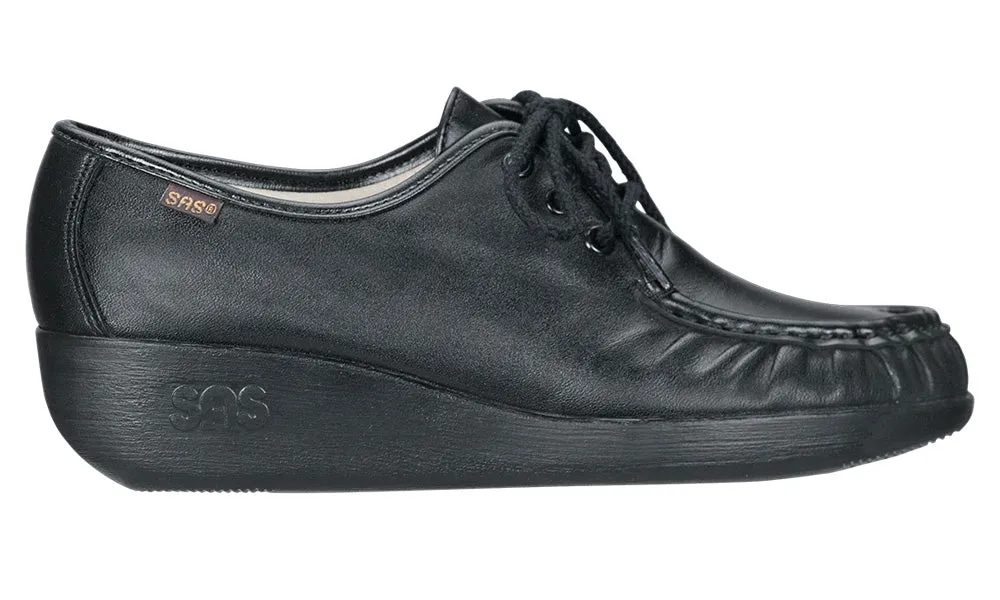 Women's Bounce Lace Up Moc in Black