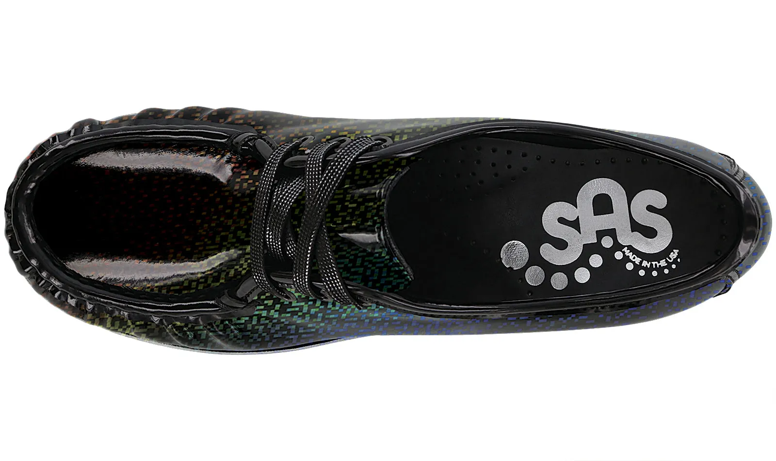 Women's Bounce Lace Up Moc in Carnival Black