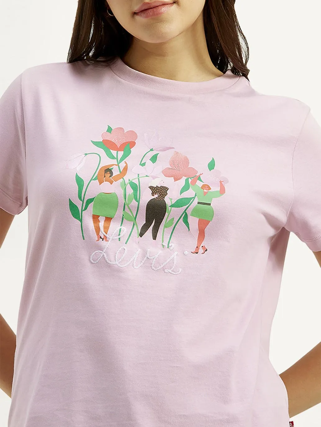 Women's Graphic Print Crew Neck T-shirt