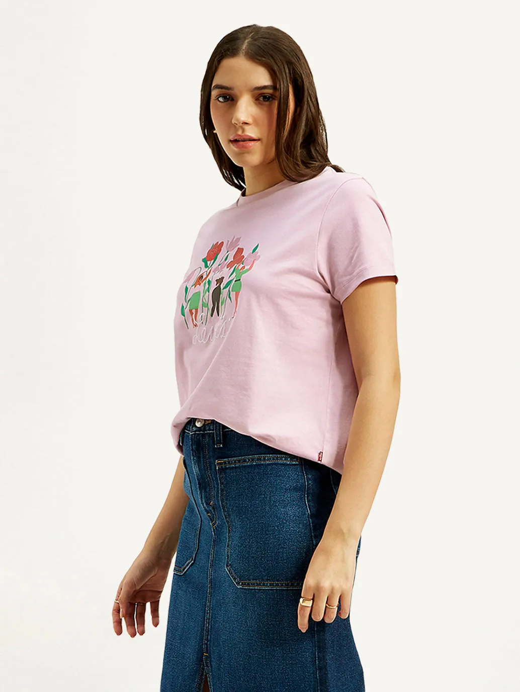 Women's Graphic Print Crew Neck T-shirt