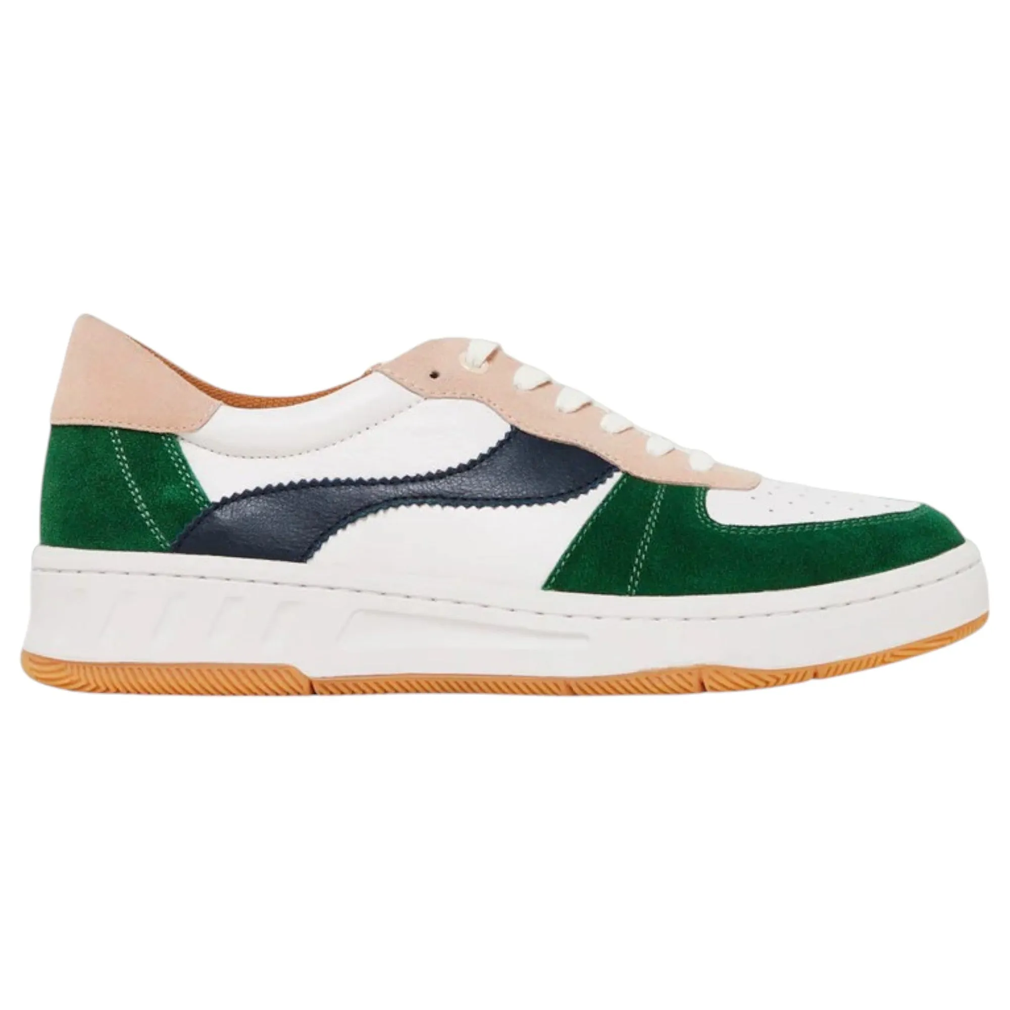 Womens Hush Puppies Serve Ivory/ Multi Ladies Sneakers Casual Lace Up Shoes