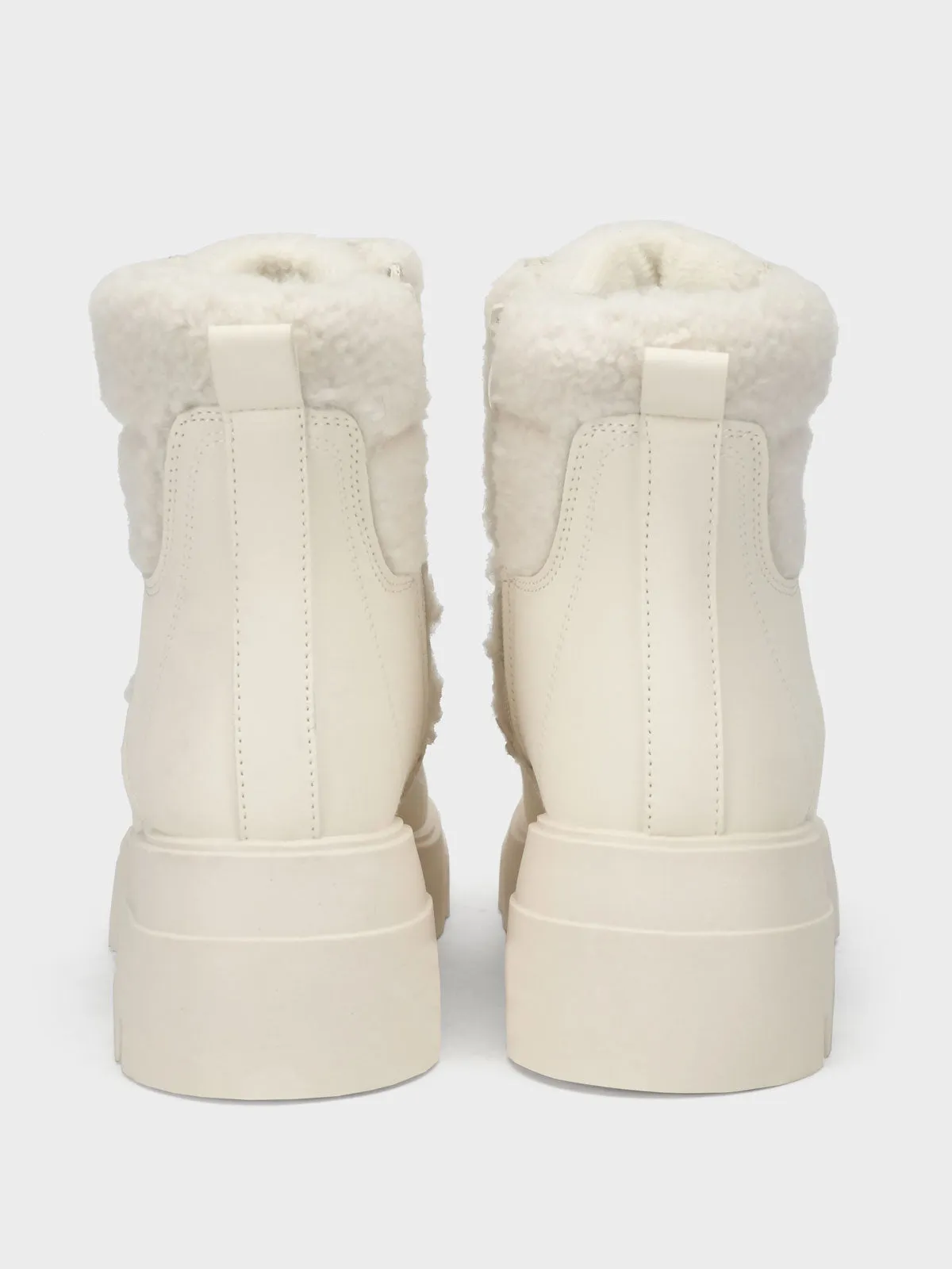 Womens "BAIZEL" Faux Fur Lace Up Boots