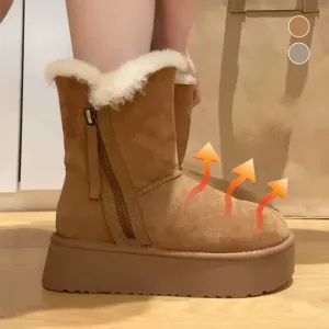 Women's Warm Comfortable Zipper Ankle Boots