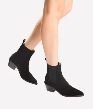 Wylie Camoscio Stivale in Black