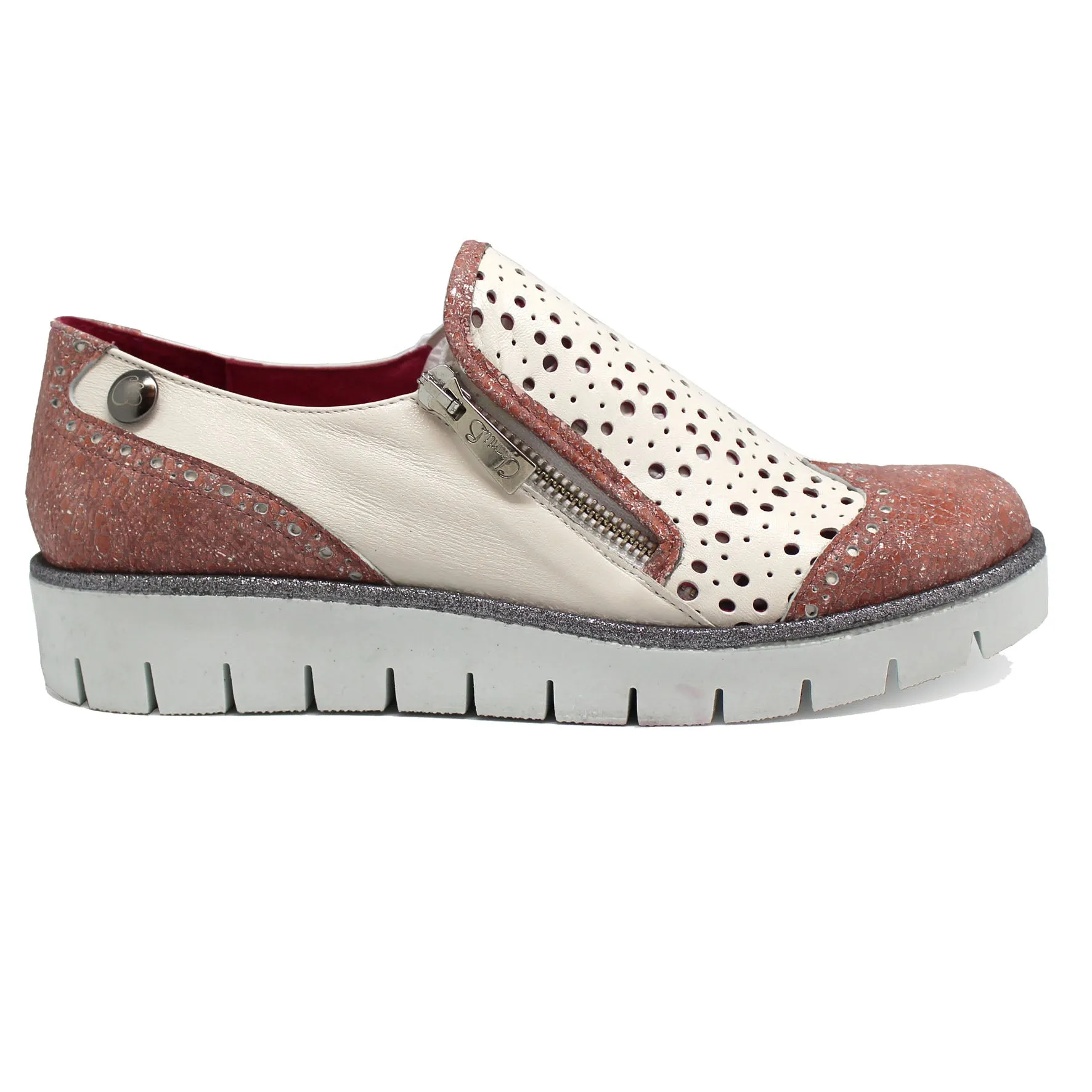 Zap Perf - Pink crack slip on shoe