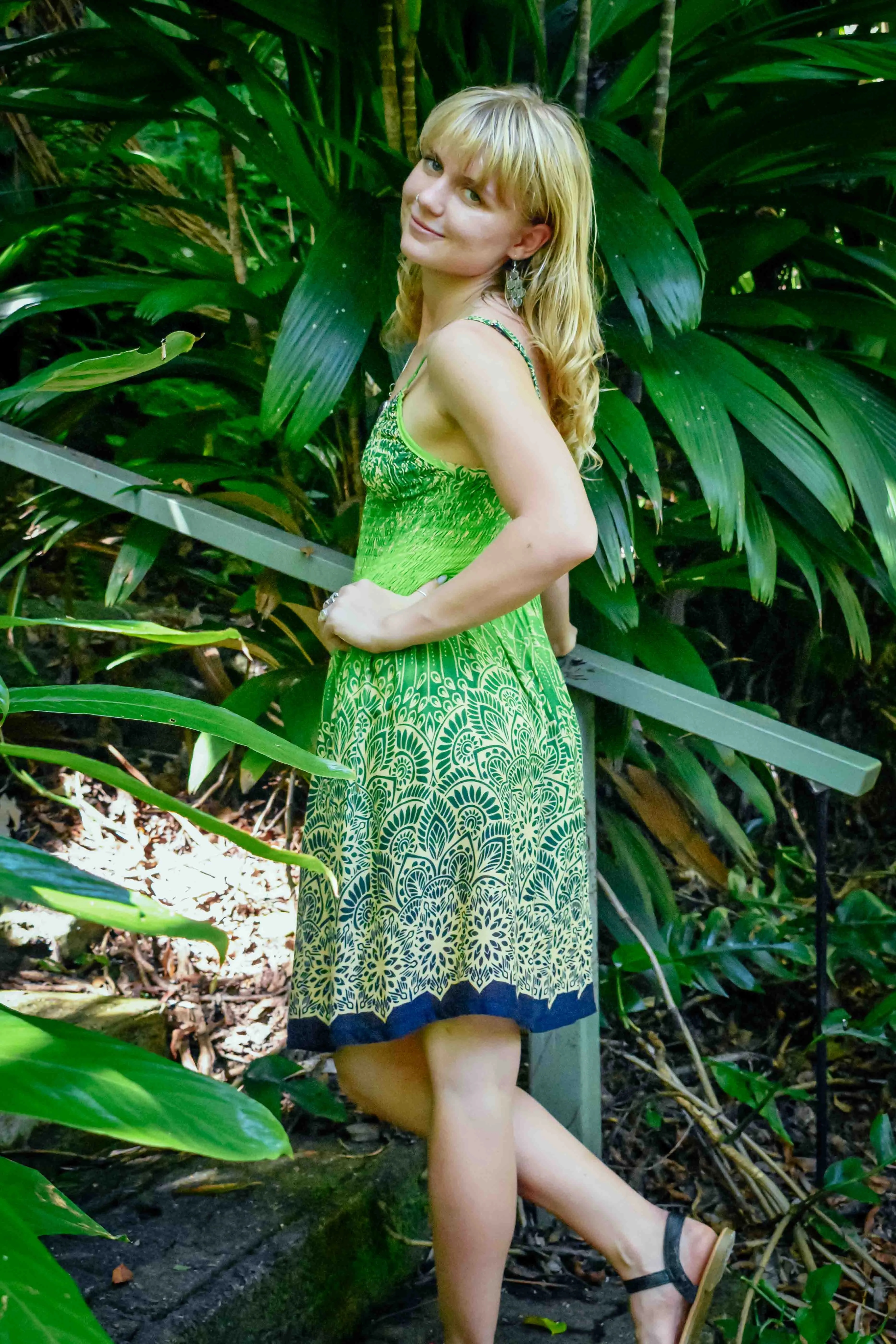 Zest Short Dress - Illuminate Green