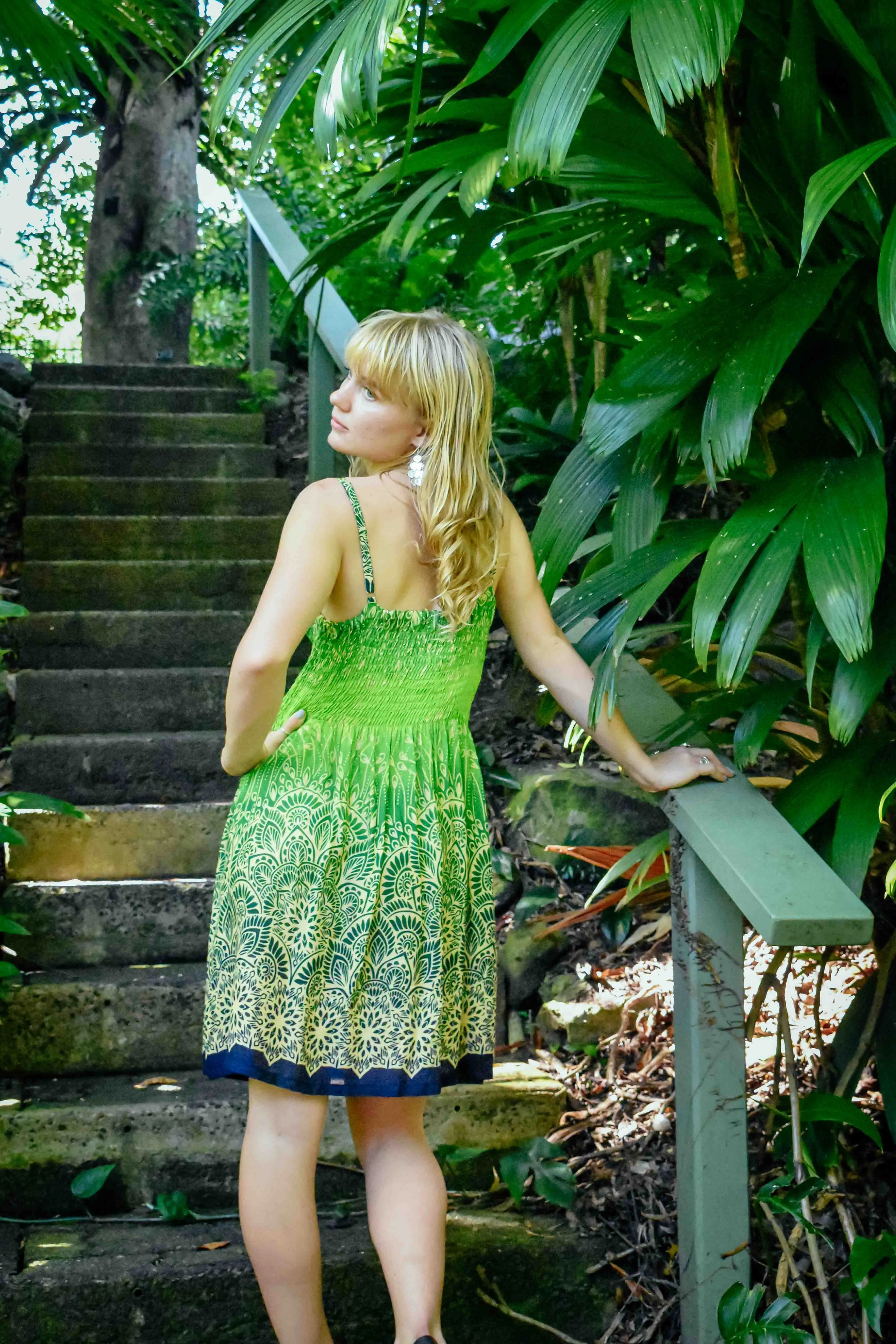 Zest Short Dress - Illuminate Green